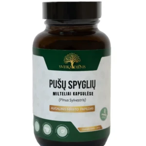pusu spygliu milteliai kapsulese papildas