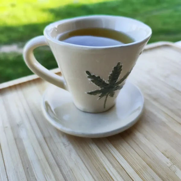 ranku darbo keramikos puodelis arbatai kanapiu