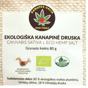 ekologiska kanapine druska sertifikuotas ekologiskas produktas